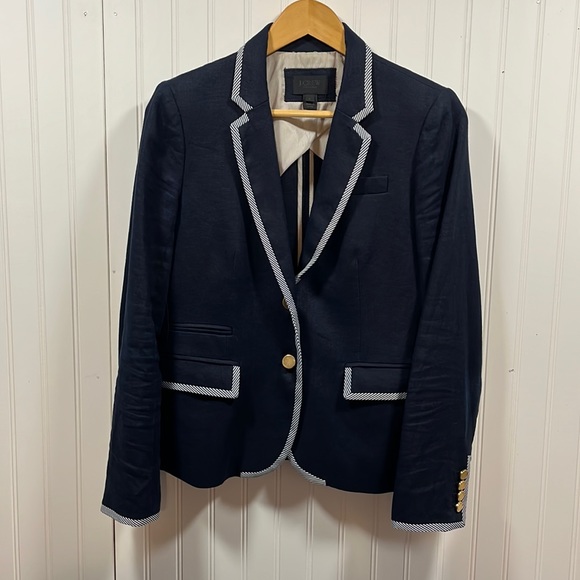 J.Crew schoolboy linen blazer